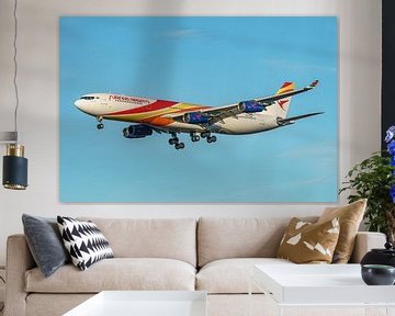 Landung des Airbus A340-300 von Surinam Airways. von Jaap van den Berg