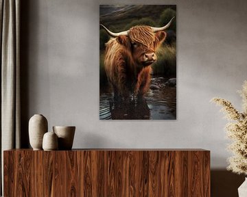 Highland cow by haroulita