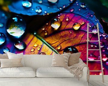 Colorful leaf by haroulita