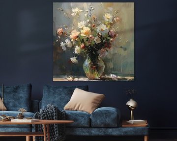 Fleurs impressionnistes | Symphonie de fleurs sur Blikvanger Schilderijen
