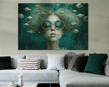 Modern Zeemeermin | Saltwater Musings van Kunst Kriebels