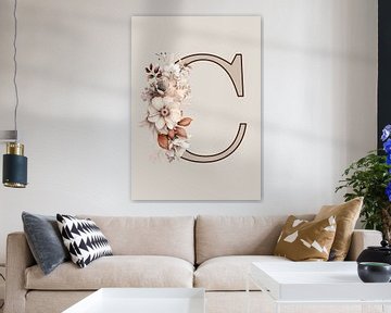 Bohemien initiaal: C – Kunst voor kinderen van Digital Art Lover