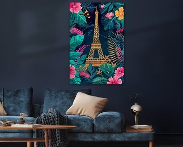 Botanical Paris Eiffel Tower by Whale & Sons