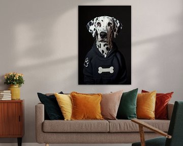 Hond - Dalmatiër - met zwarte sweater