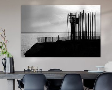 Silhouet van het windorgel van Vlissingen van Fotografie Jeronimo