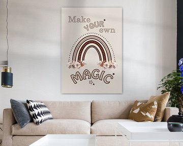 Bohemien quote: Magic – Kunst voor kinderen van Design by Pien