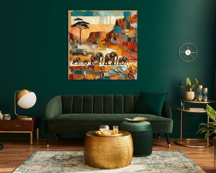Example of the artwork in a room