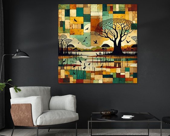 Example of the artwork in a room