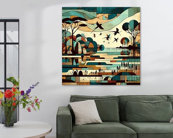 Example of the artwork in a room