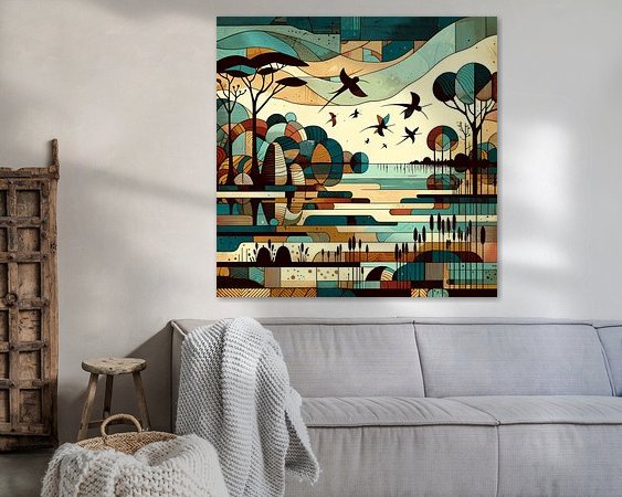 Example of the artwork in a room
