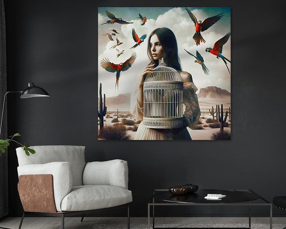 Example of the artwork in a room