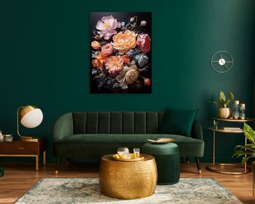 Bloemen composite kleurrijk en decoratief van Isee