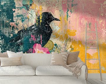 Modern Bird Painting | Bird silhouette
