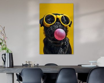 Bulldogge Porträt | Bulldogge von Wunderbare Kunst
