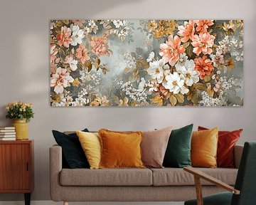 Terracotta Flowers by Wonderful Art