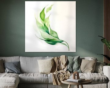 Branche simple en vert sur Lauri Creates