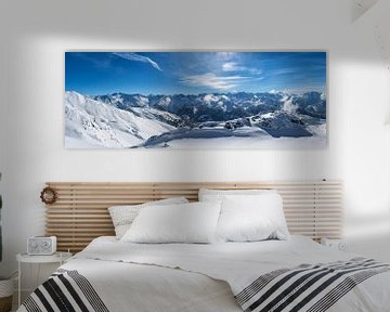 Tiroler Alpen in Österreich im Winter von Sjoerd van der Wal