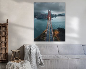 Golden Gate Bridge van fernlichtsicht