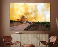 Example of the artwork in a room