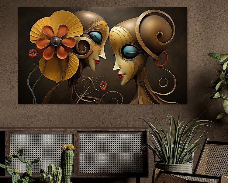 Example of the artwork in a room