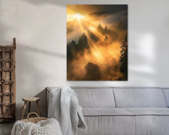 Example of the artwork in a room