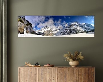 Winter Alps panorama in Switzerland by Sjoerd van der Wal