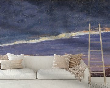 Avond bewolkte hemel, Caspar David Friedrich - 1824