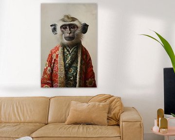 Portret van een aapje van But First Framing