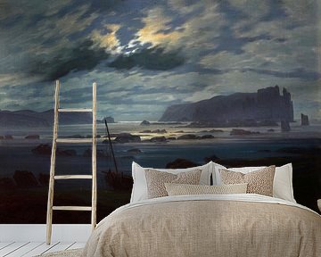 Noordzee in het maanlicht, Caspar David Friedrich - ca. 1823