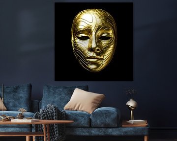 Goldene Maske Frau von TheXclusive Art