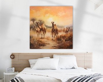 Sahara kamelen van TheXclusive Art