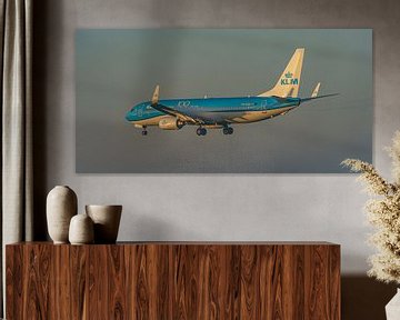 Landing KLM Boeing 737-800. by Jaap van den Berg