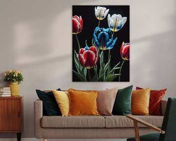 Dutch tulips by Jolique Arte