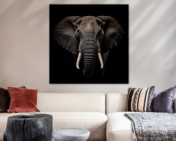 Elefantenporträt von TheXclusive Art