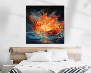 Water and fire artistic by The Xclusive Art