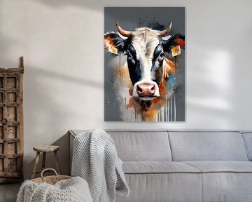 peinture à l'ail des vaches sur widodo aw