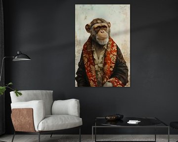 Portret van een aap van But First Framing