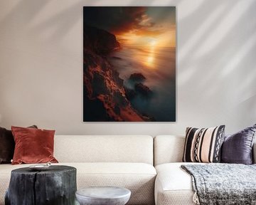 Sunrise atmosphere on the cliffs