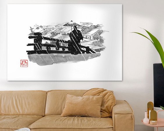 Example of the artwork in a room