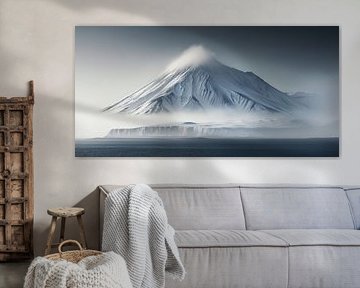 Panoramisch uitzicht bergdroom