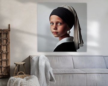 Enchantment of the Young Pearl- vermeer by Nicole Habets