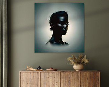 Dark & Moody 2 Zwarte Vrouw In Het Licht van The Art Kroep