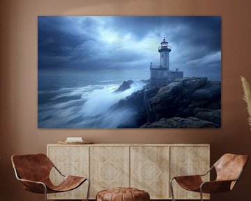Dämmerlicht am Küstenleuchtturm