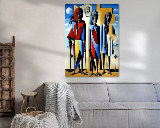 Example of the artwork in a room