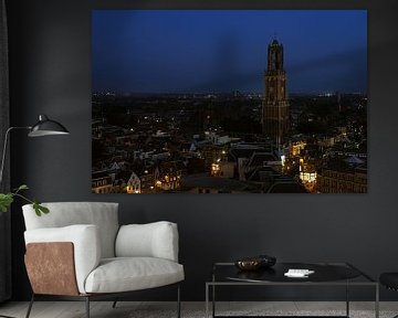 Dom Utrecht bij nacht van Onno Feringa