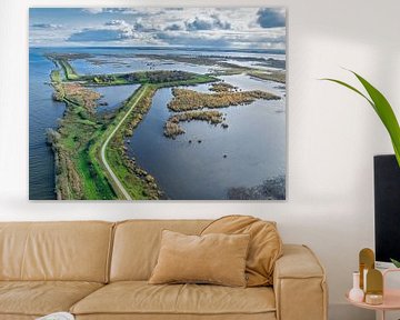 Hoog water Tiengemeten Haringvliet van Vivo Fotografie