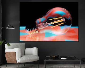 Kleurrijke reflecties in een lamp 8 van Jaap Tanis