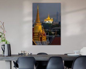 Gouden berg in Bangkok van Walter G. Allgöwer