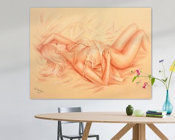 Schlummernde Venus - erotische Zeichnungen