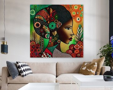 African flower girl nr 3 by Jan Keteleer